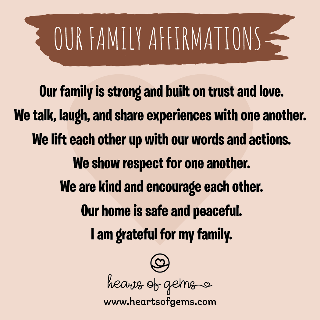 Free Gift - Family Affirmations Fridge Magnet