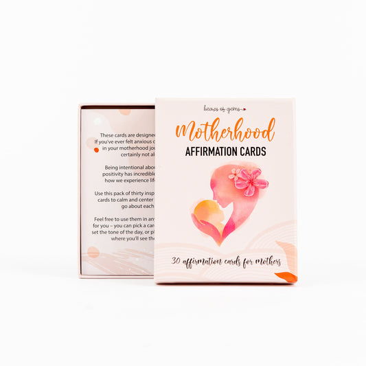 Motherhood Affirmation Cards Affirmation Cards Hearts of Gems 